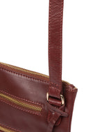Pure Luxuries Bloomsbury Collection #product-type#: 'Gardenia' Chestnut Leather Cross Body Bag