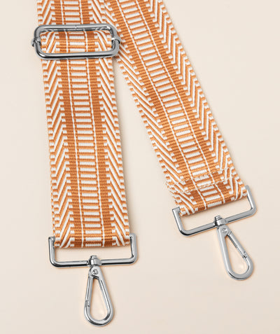Strap Tan And Cream Tribal Mix with Silver Fittings