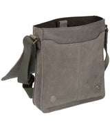 'Bowen' Vintage Grey Leather Despatch Bag
