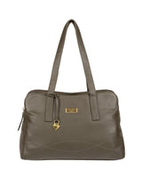'Liana' Olive Leather Handbag