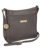 'Linby' Grey Leather Cross Body Bag