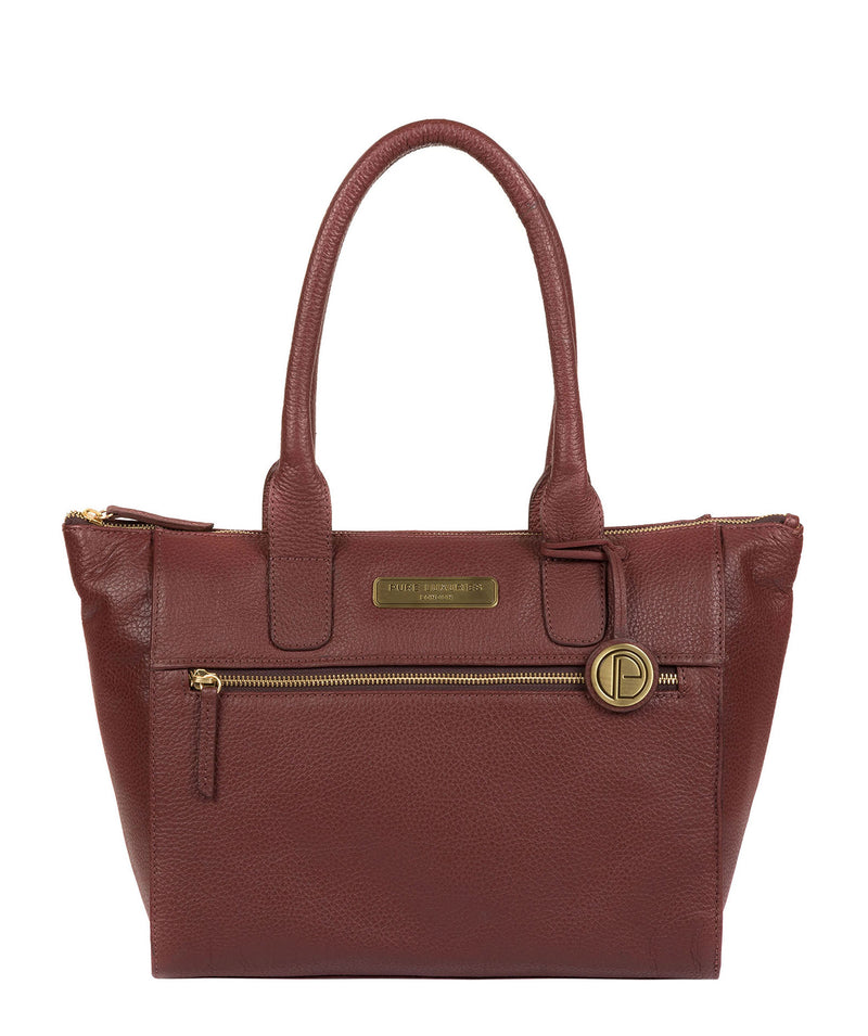 'Yeovil' Port Leather Tote Bag