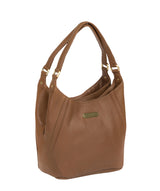 'Somerby' Tan Leather Shoulder Bag