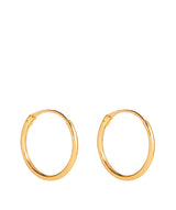 Gift Packaged 'Bebti' 9ct Yellow Gold Hoop Earrings