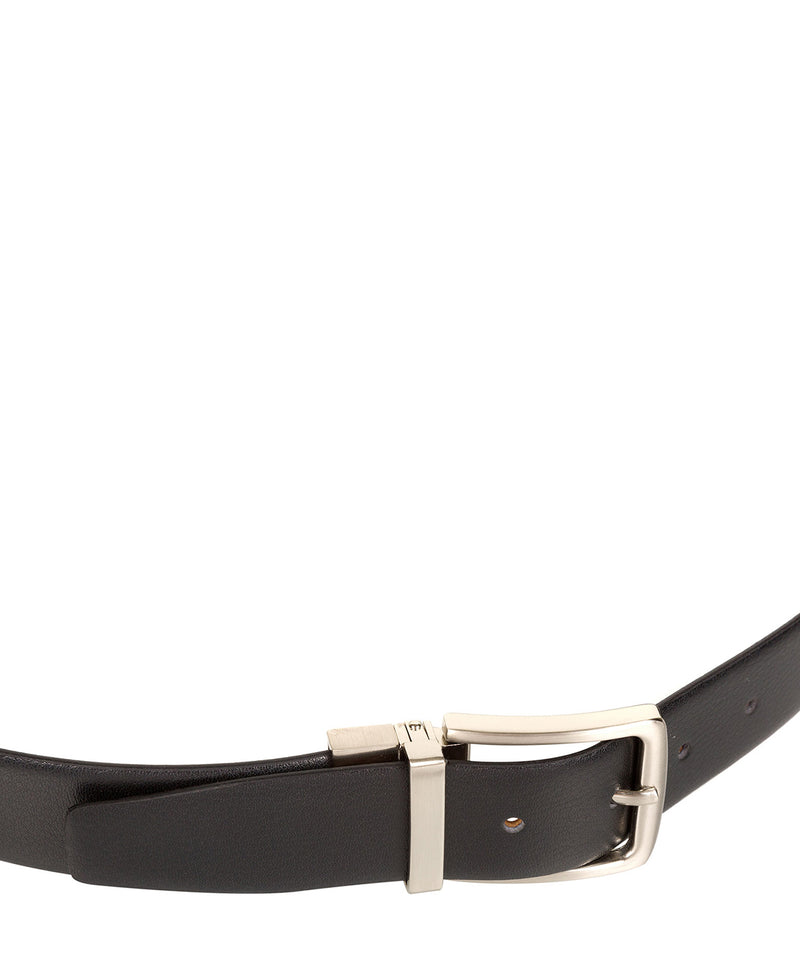 Black and Brown Reversible Pure Luxuries Leather Men's Belt