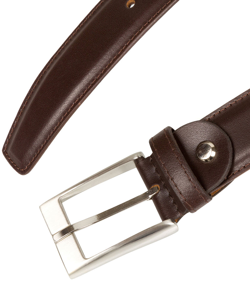 Dark Brown Pure Luxuries Leather Men's Belt