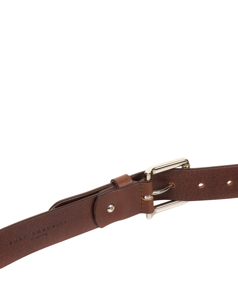 Brown Pure Luxuries Leather Men's Belt