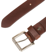 Brown Pure Luxuries Leather Men's Belt
