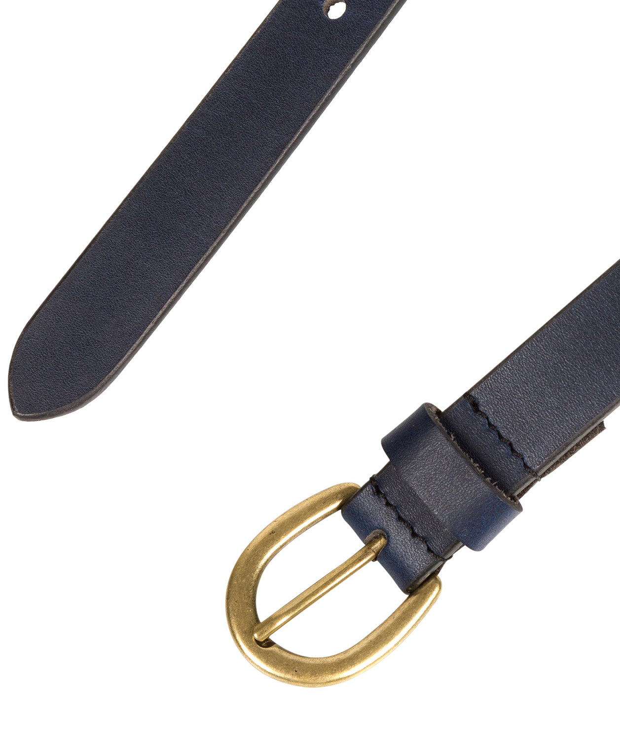 Navy Quality Leather Ladies' Belt