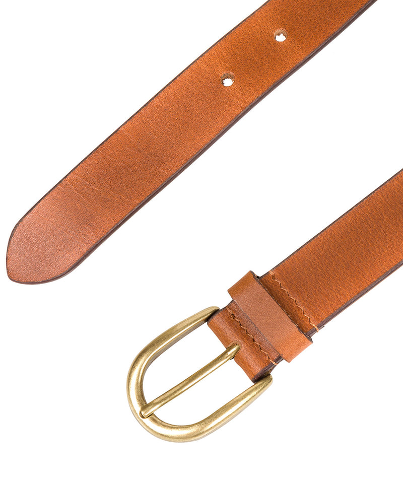 Tan Luxury Leather Ladies' Belt