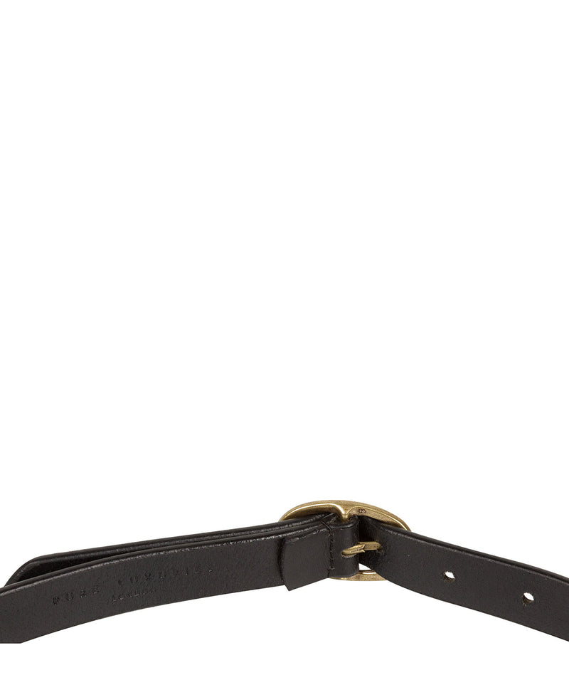 Black Quality Leather Ladies' Belt