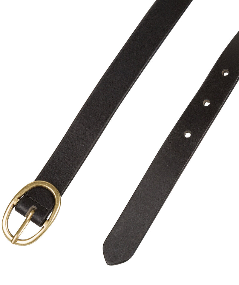 Black Quality Leather Ladies' Belt