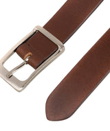 Dark Brown Genuine Leather Ladies' Belt