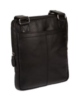 'Hoya' Black Leather Cross Body Bag