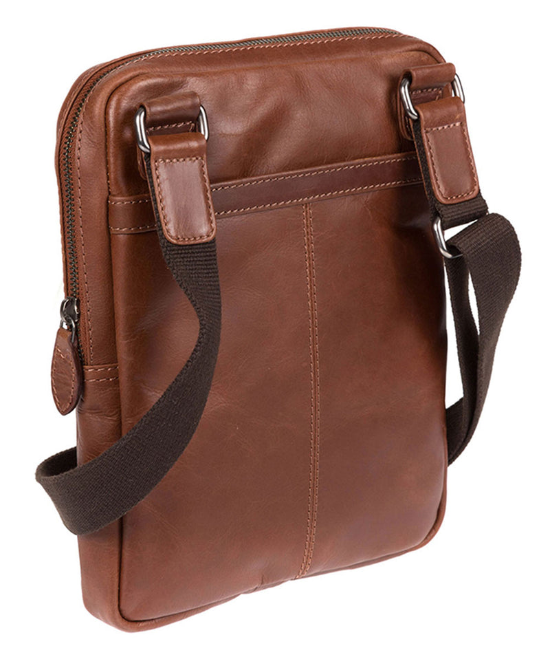 'Hoya' Conker Brown Leather Cross Body Bag