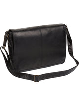 'Bermondsey' Black Buffalo Leather Messenger Bag