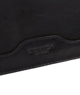 'Islington' Black Buffalo Leather Messenger Bag