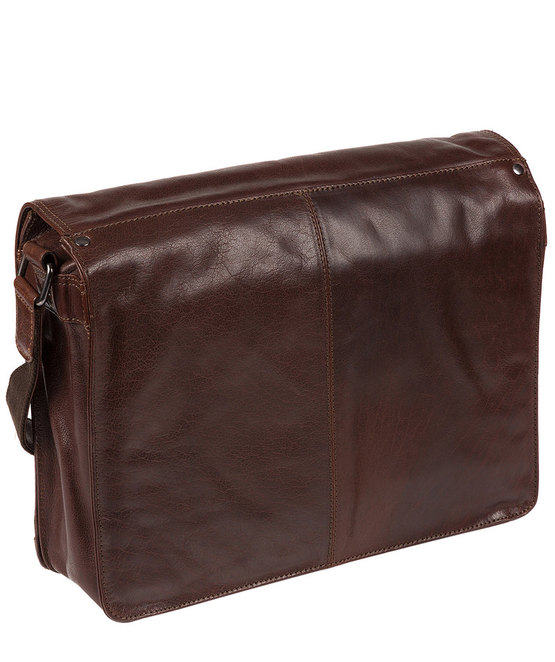 'Islington' Conker Brown Handcrafted Leather Messenger Bag