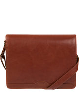'Islington' Conker Brown Buffalo Leather Messenger Bag