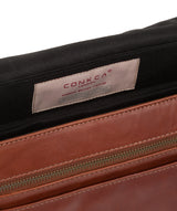 'Islington' Conker Brown Buffalo Leather Messenger Bag