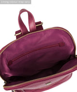 'Francisca' Orchid Leather Backpack Pure Luxuries London