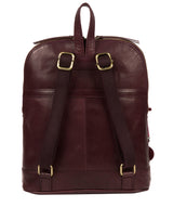 'Francisca' Plum Leather Backpack image 3