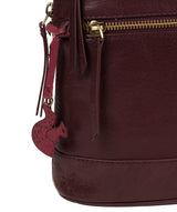'Francisca' Plum Leather Backpack image 6