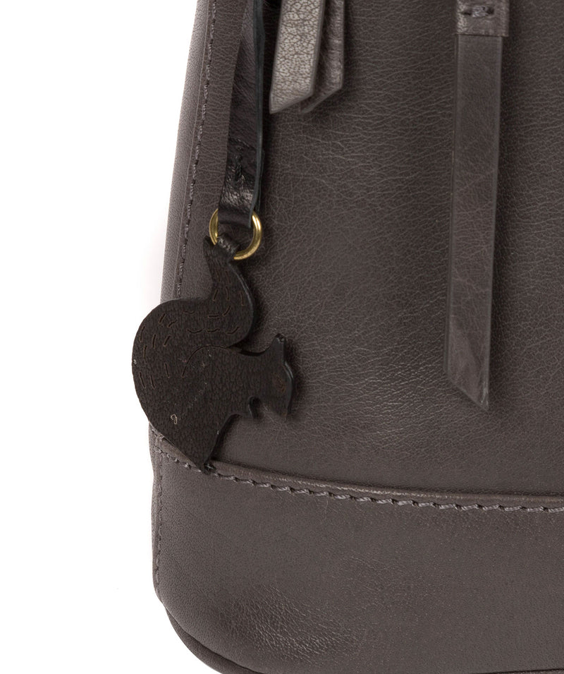 'Francisca' Slate Leather Backpack image 6