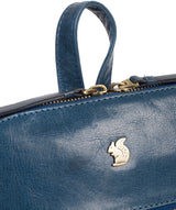 'Francisca' Snorkel Blue Leather Backpack image 6