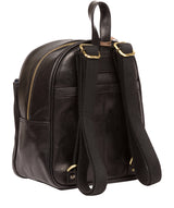 'Eloise' Black Leather Backpack Pure Luxuries London