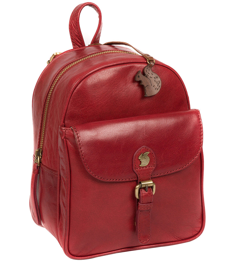 'Eloise' Chilli Pepper Leather Backpack image 5