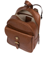 'Eloise' Conker Brown Leather Backpack