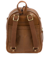 'Eloise' Dark Tan Leather Backpack image 3
