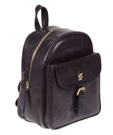 'Eloise' Navy Leather Backpack