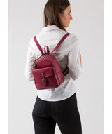 'Eloise' Orchid Leather Backpack