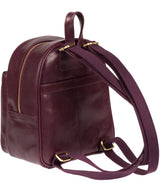 'Eloise' Plum Leather Backpack image 5