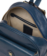 'Eloise' Snorkel Blue Leather Backpack image 4