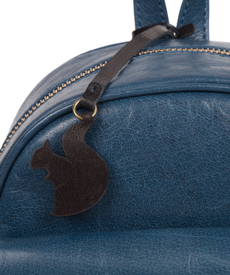 'Eloise' Snorkel Blue Leather Backpack image 6