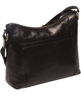 'Georgia' Black Leather Shoulder Bag
