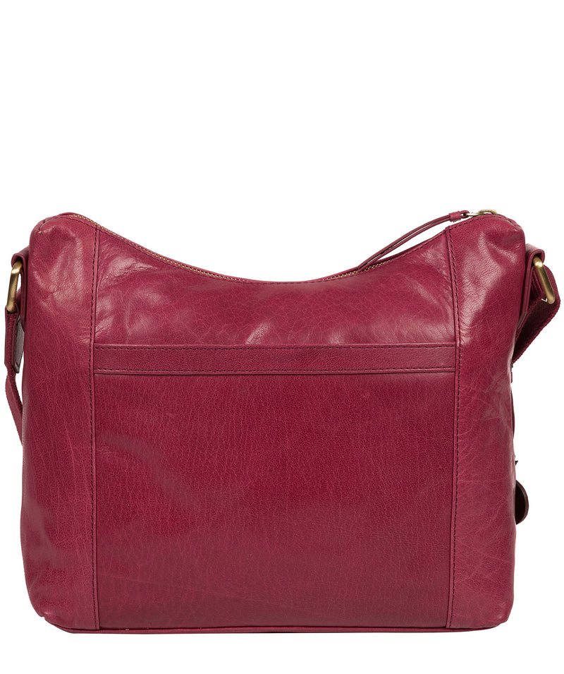 'Georgia' Orchid Leather Shoulder Bag Pure Luxuries London
