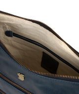 'Georgia' Snorkel Blue Leather Shoulder Bag image 4