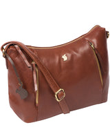 'Esta' Conker Brown Leather Cross Body Bag