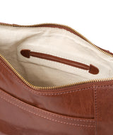 'Esta' Conker Brown Leather Cross Body Bag