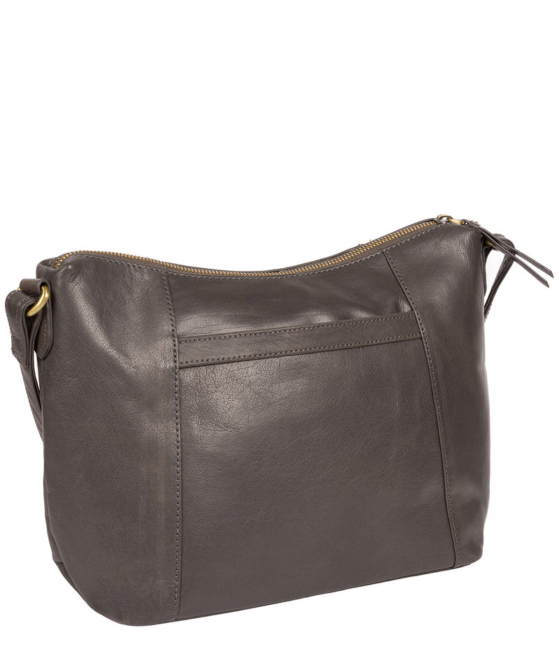 'Esta' Slate Leather Cross Body Bag Pure Luxuries London