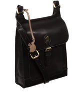 Conkca London Originals Collection #product-type#: 'Sasha' Black Leather Cross Body Bag