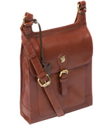 'Sasha' Conker Brown Leather Cross Body Bag
