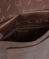 'Sasha' Dark Brown Leather Cross Body Bag