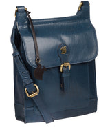 'Sasha' Snorkel Blue Leather Cross Body Bag image 5