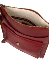 'Lauryn' Chilli Pepper Leather Cross Body Bag Pure Luxuries London