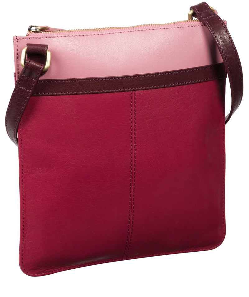 'Lauryn' Orchid, Blush and Plum Leather Cross Body Bag
